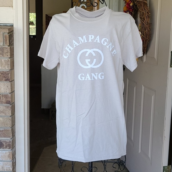 Champagne 🍾 Gang Graphic Tee -NEW - Picture 3 of 10